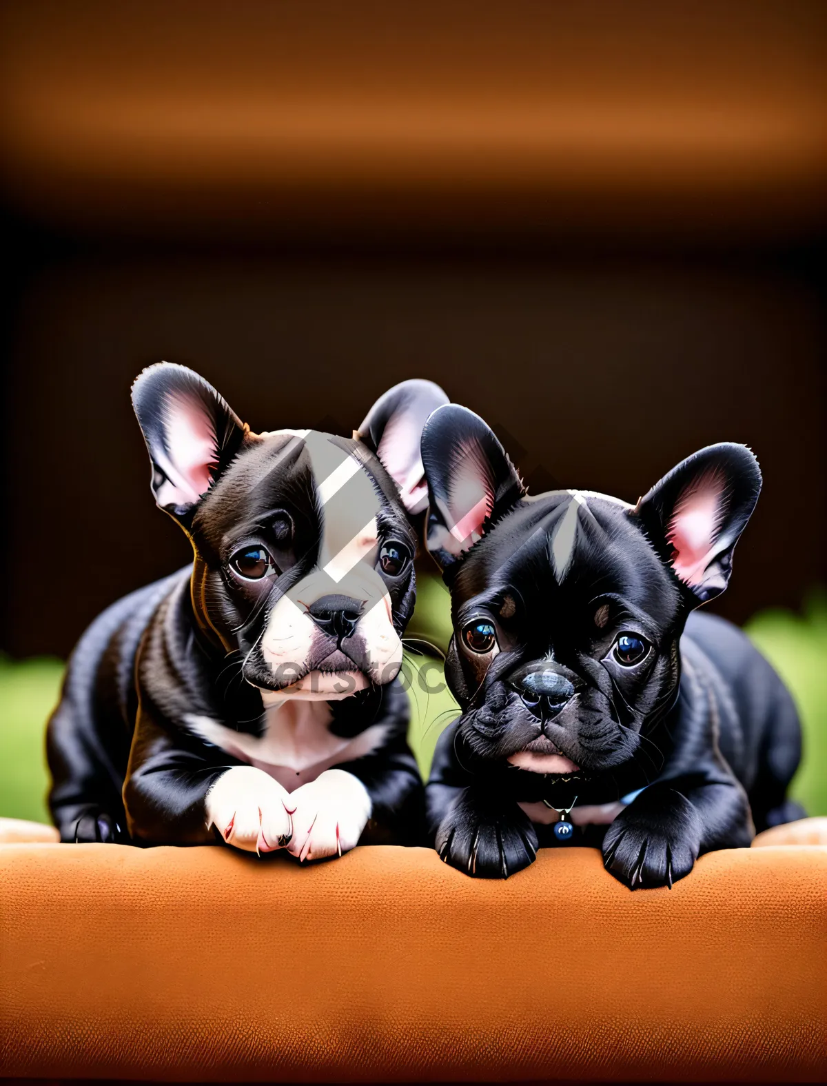 Picture of Adorable Bulldog Terrier - Wrinkle Studio Portrait