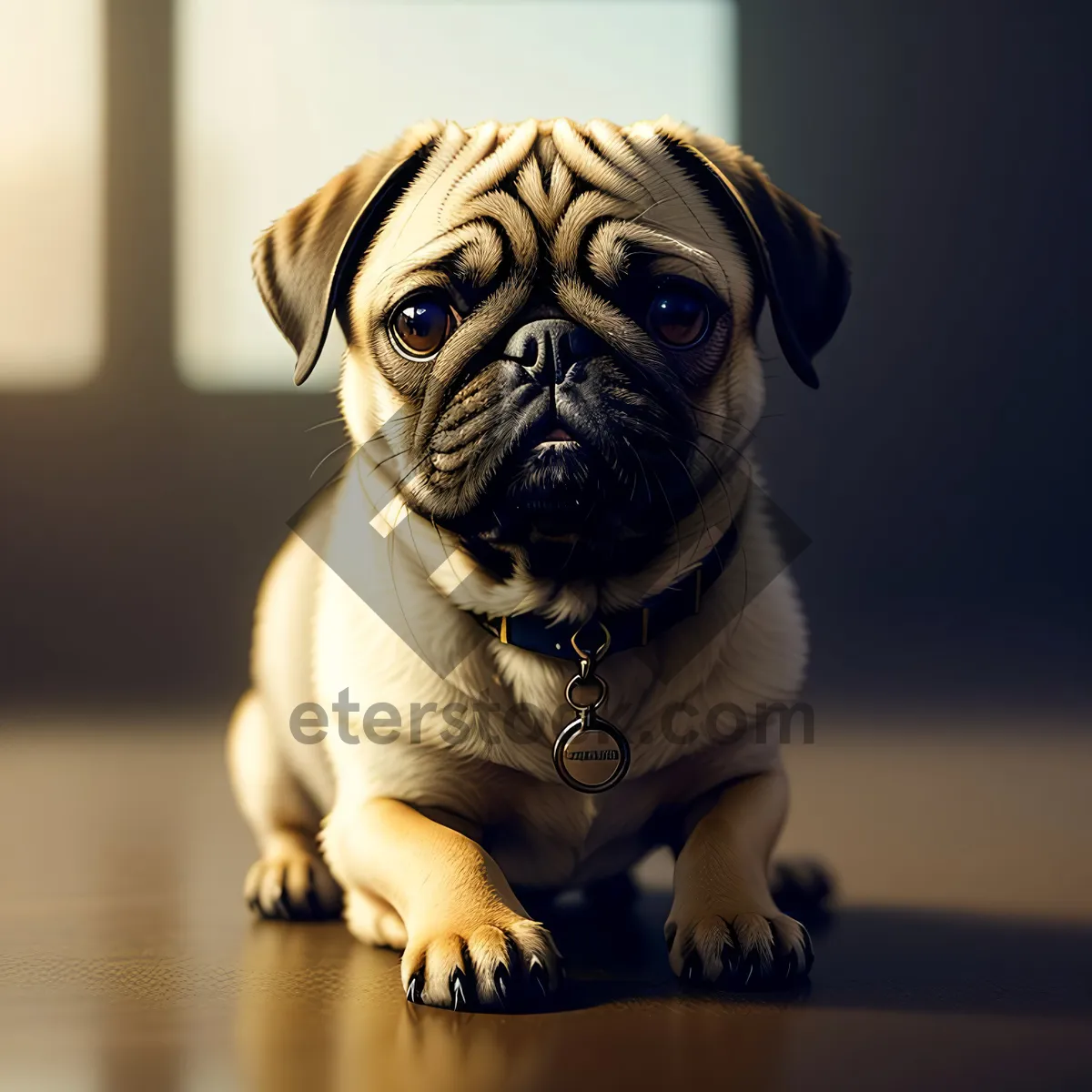 Picture of Pug Puppy: Adorable Wrinkle-Faced Canine Companion