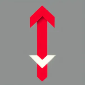 3D Arrow Icon Symbol