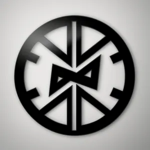 Shiny Black Round Web Button Set