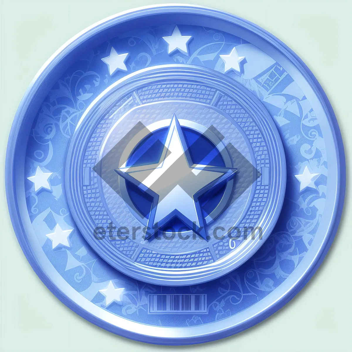 Picture of Shiny Round Glass Button Icon