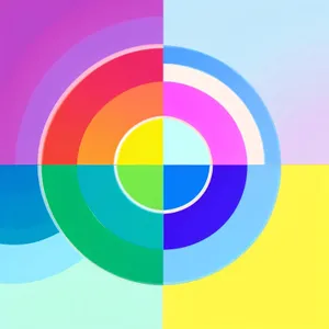 Vibrant Mosaic: A Colorful Gradient Artwork