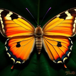 Vibrant Monarch Butterfly Perched on Flower