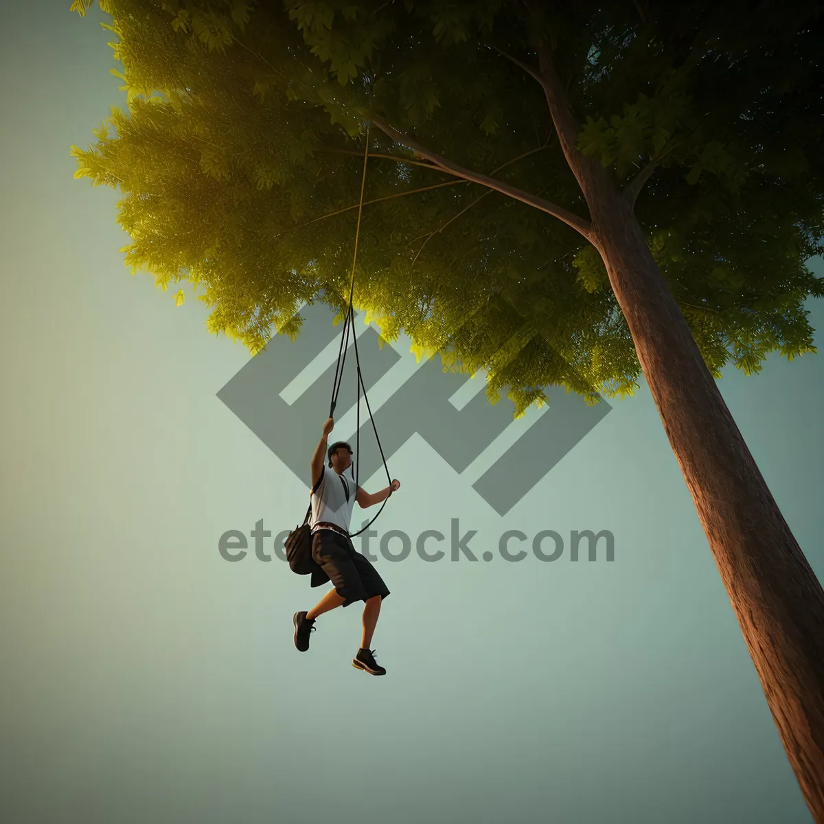 Picture of Flying Sky Swing: Airborne Rope Line Weapon