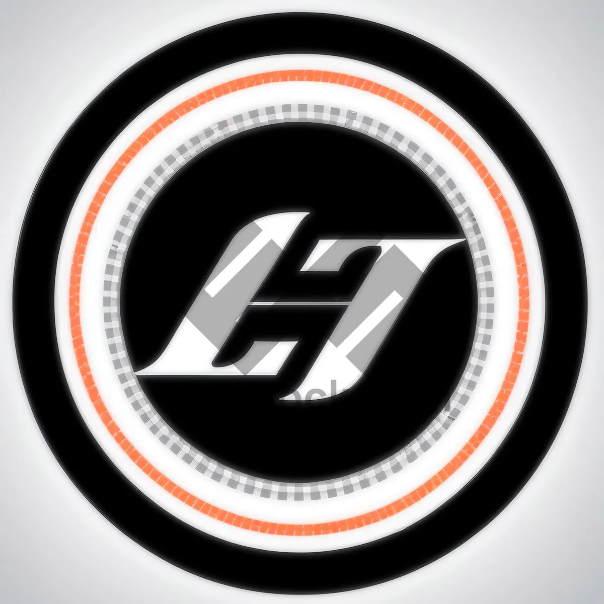 Picture of Glossy Speedway Icon: Shiny Round Racetrack Button