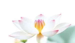Colorful lotus flower design icon element.