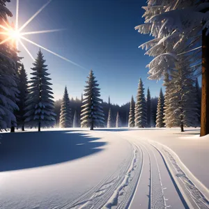 Winter Wonderland: Snowy Mountain Landscape