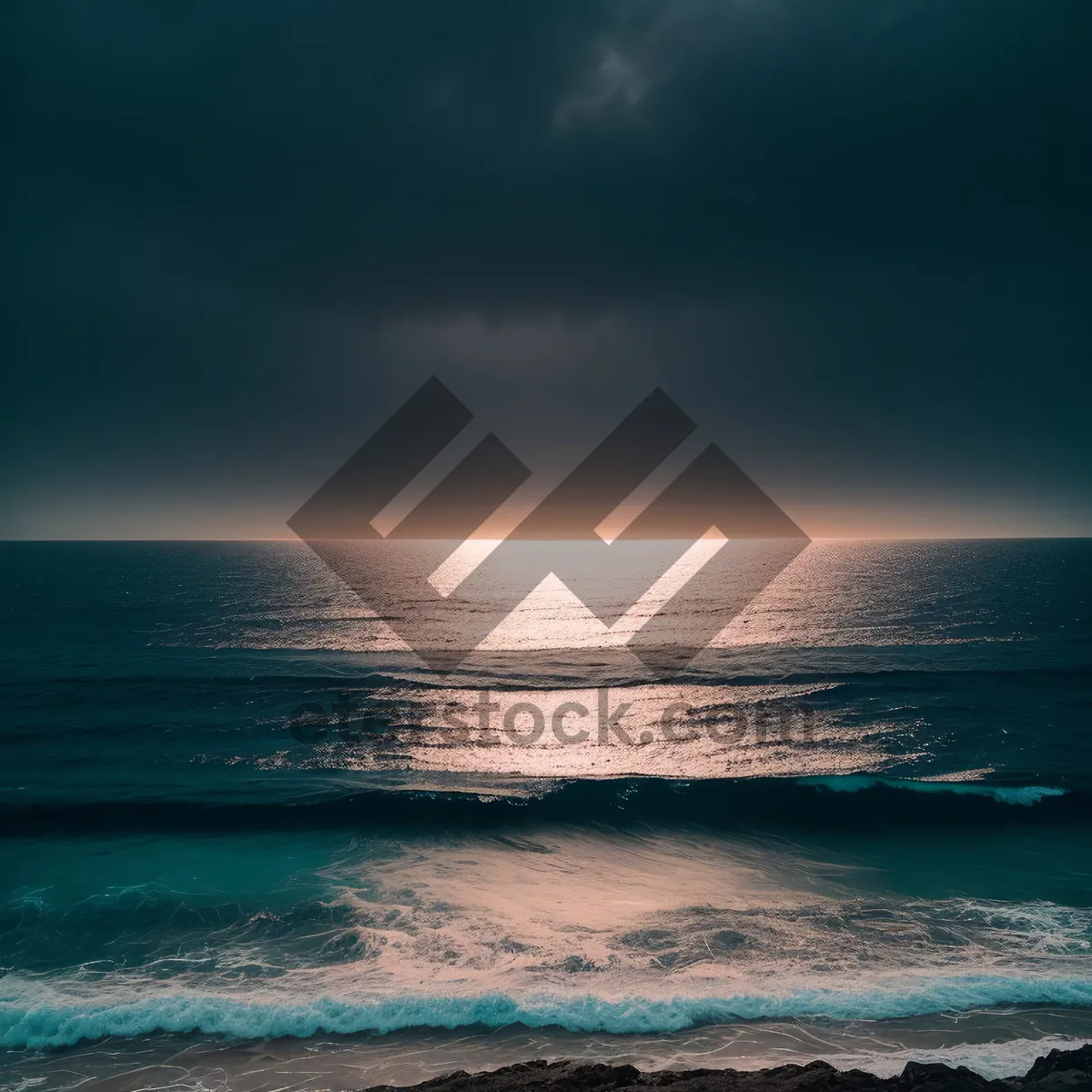 Picture of Serene Sunset Over Turquoise Waters