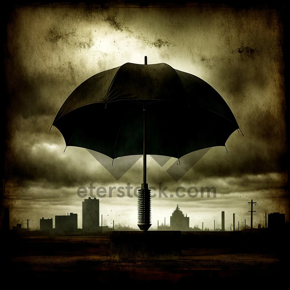Picture of Sheltered Canopy for Rainy Weather at Beach