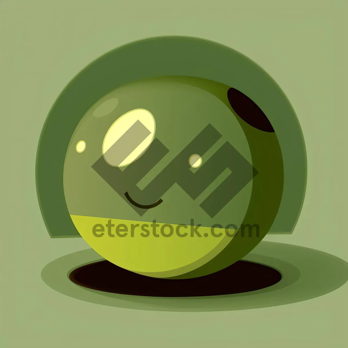 Picture of Shiny Web Graphic Design Button - Iconic Circle See