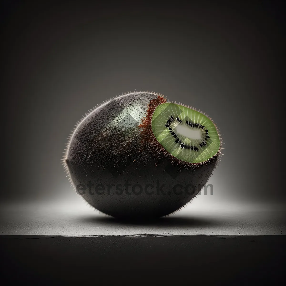 Picture of Juicy Baseball Kiwi Slice: Fresh, Sweet and Healthy Dessert