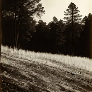 Winter Wonderland: Serene Snowy Forest Landscape