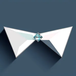 Sparkling Gem Symbol in 3D Design Icon