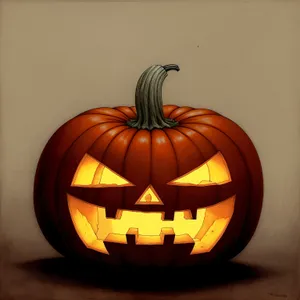 Spooky Jack-O'-Lantern Halloween Decoration