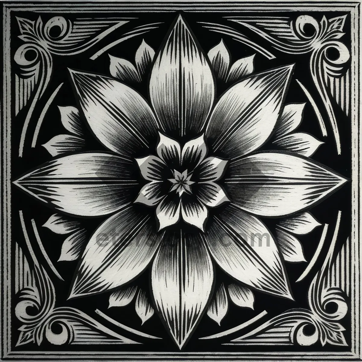 Picture of Floral Tracery: Vintage Artistic Decorative Wallpaper Design