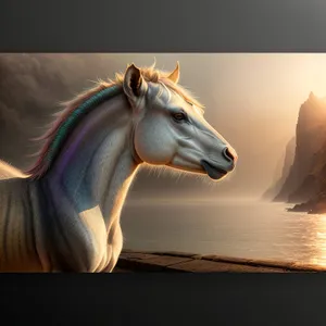 Wild Stallion - Majestic Equine Portrait