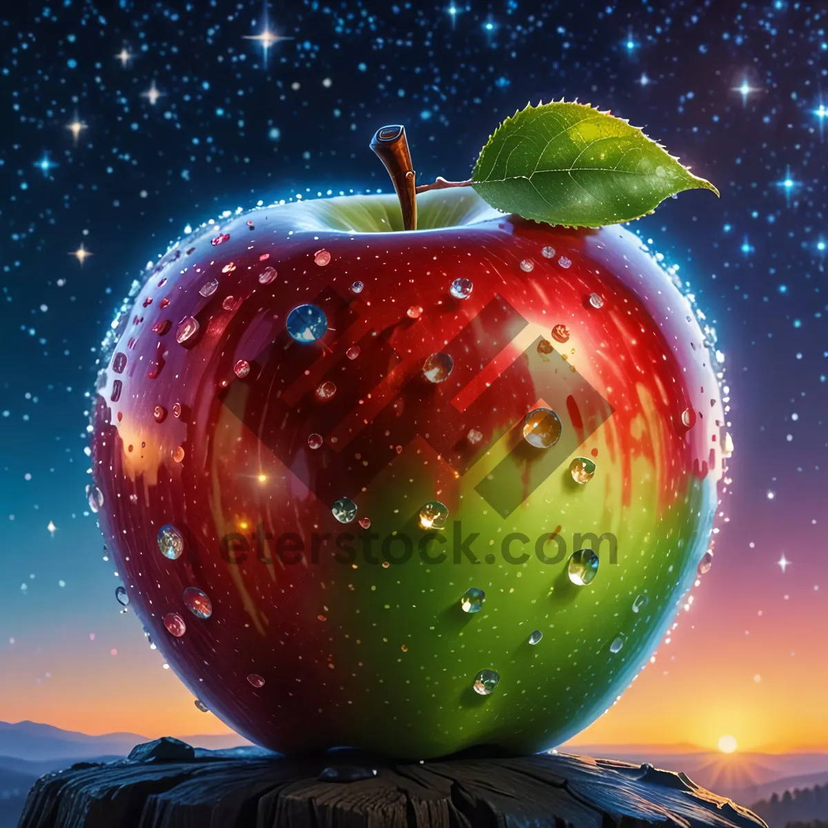 Picture of Fresh and Juicy Granny Smith Apple Snack