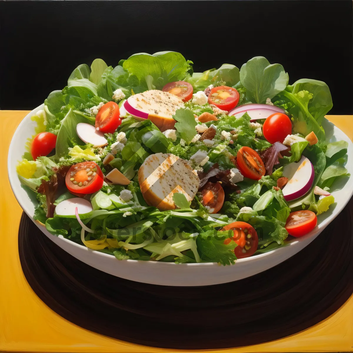 Picture of Fresh Vegetarian Gourmet Salad with Organic Produce