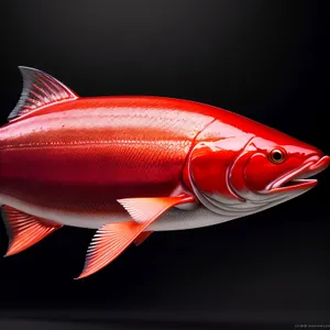 Snapper swimming in underwater aquarium