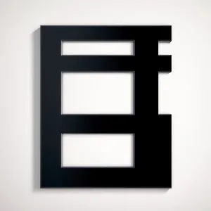 Modern Blank Square Frame Design Icon