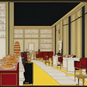 Modern Kitchen Interior with Luxury Furniture and Wood Flooring