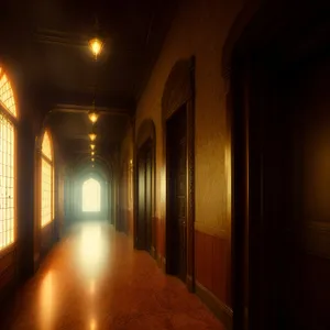 Enchanting Hallway in Historic Church's Basement