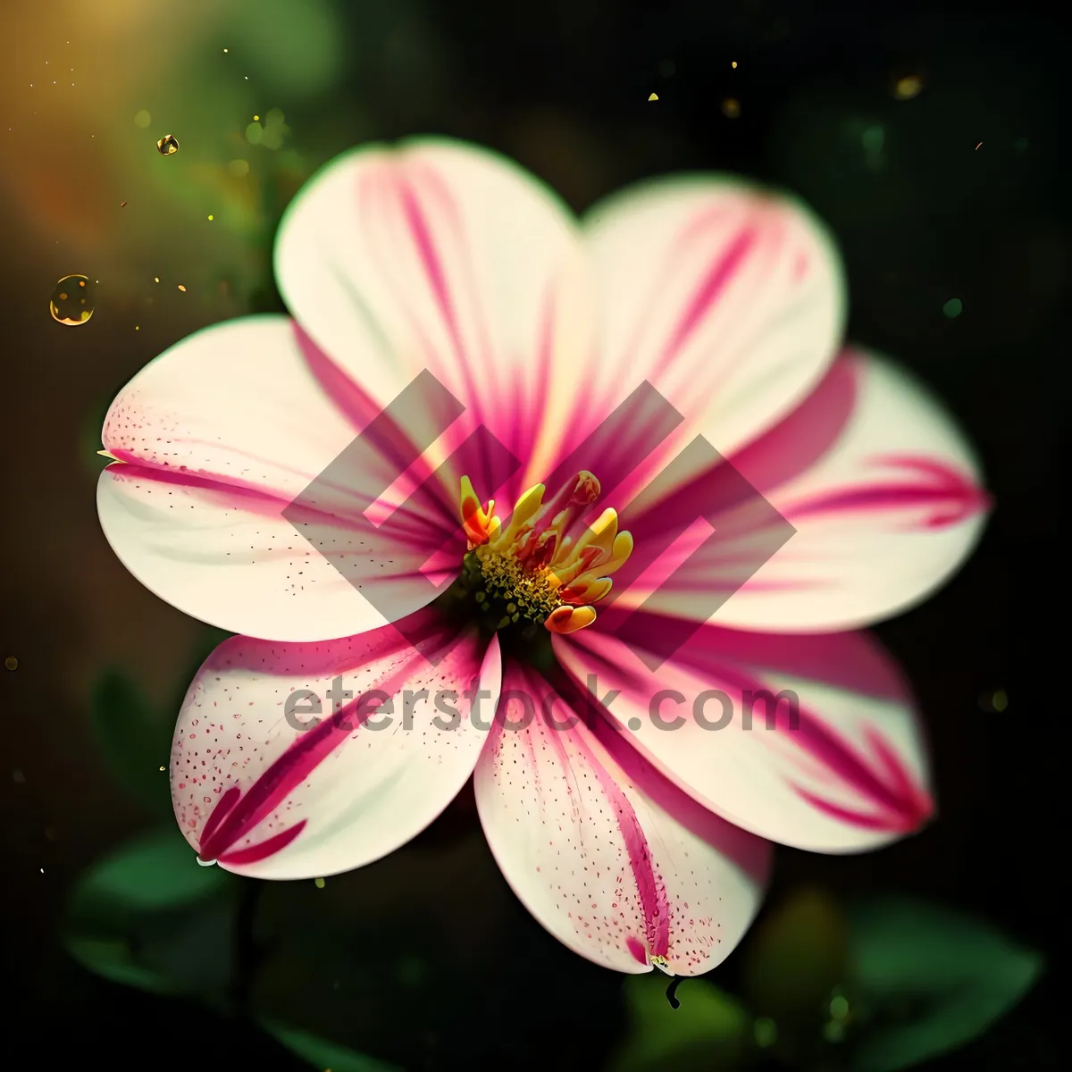 Picture of Colorful Petal Blossom in a Summer Garden