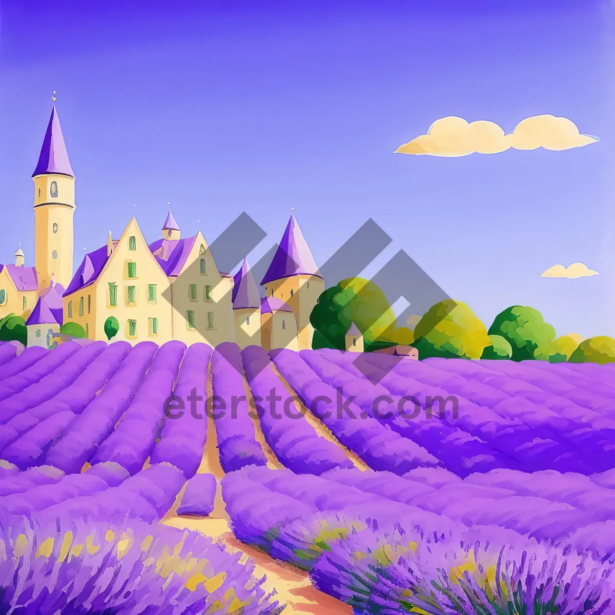 Picture of Colorful Rainbow Pencils: Creative School Drawing Art