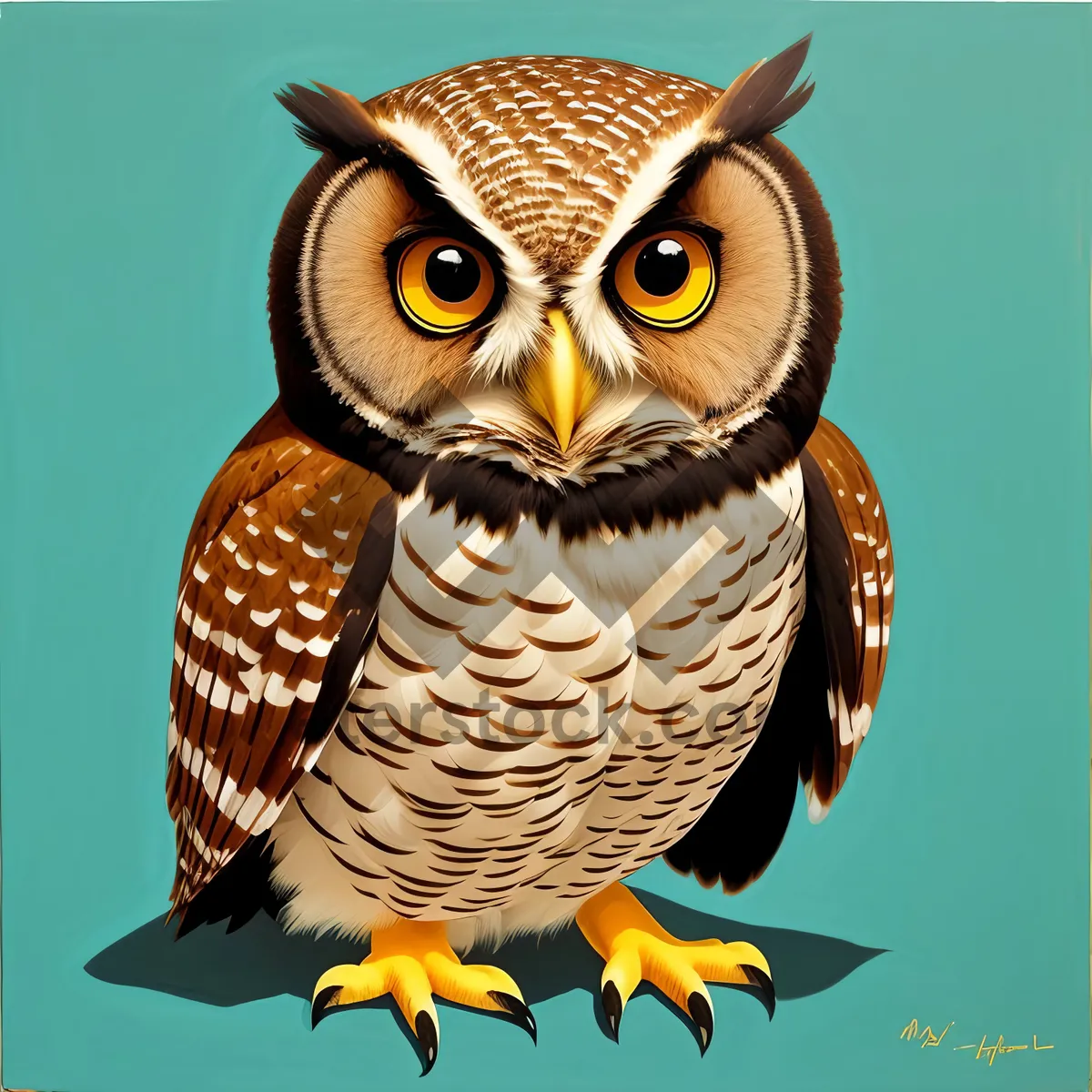 Picture of Yellow-eyed Hawk Portrait - Majestic Wilderness Predator