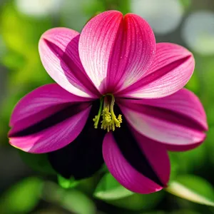 Vibrant Pink Blossom in Summer Garden