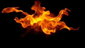 Fiery Blaze Art Design Light Texture