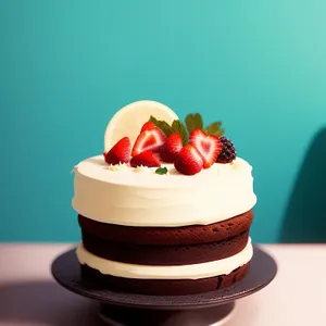 Delicious Berry Cake with Chocolate Drizzle