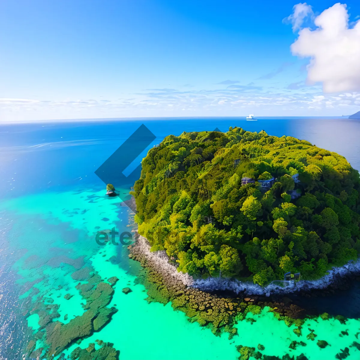 Picture of Tropical Paradise: Serene Coastal Waterscape
