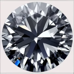 Sparkling 3D Diamond Gem Symbol