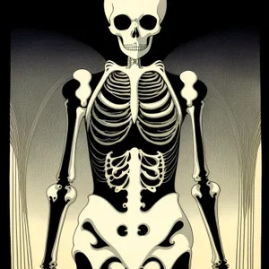 3D Skeleton Mask - Body Disguise with Hourglass Attire