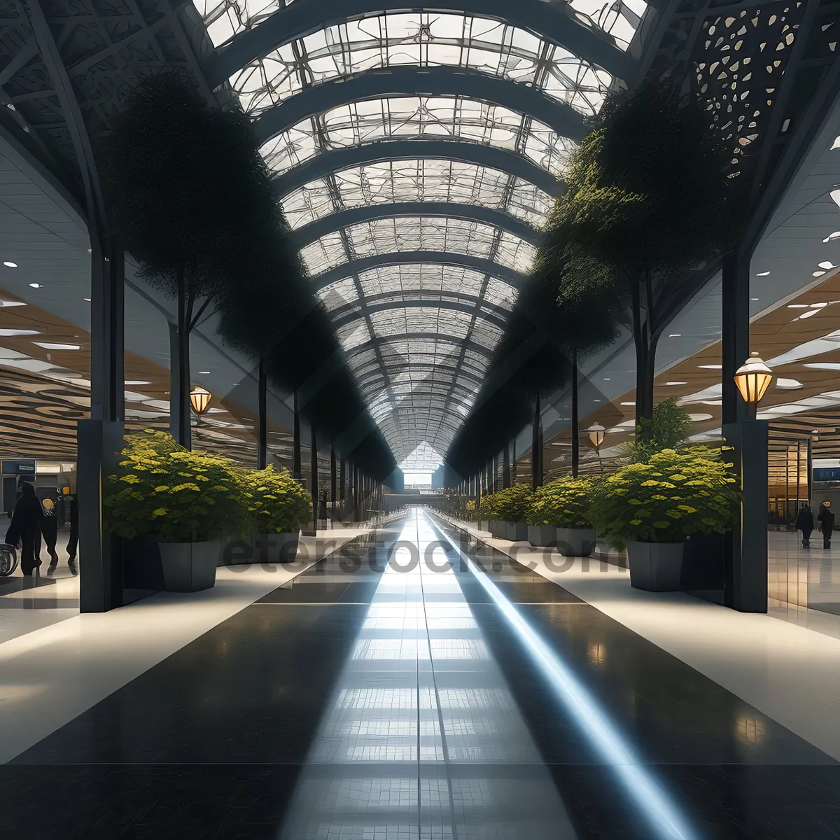 Picture of Urban Transit Hub: Contemporary Glass-Fronted Metro Station