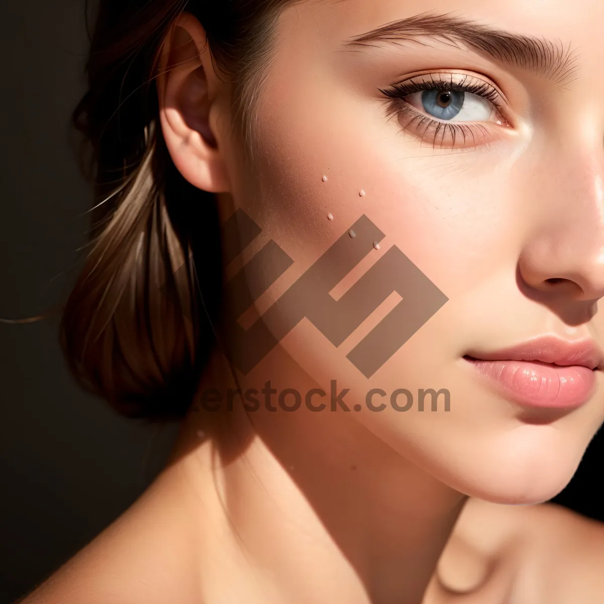 Picture of Fresh-Faced Beauty: Natural, Attractive Portrait of a Lovely Lady