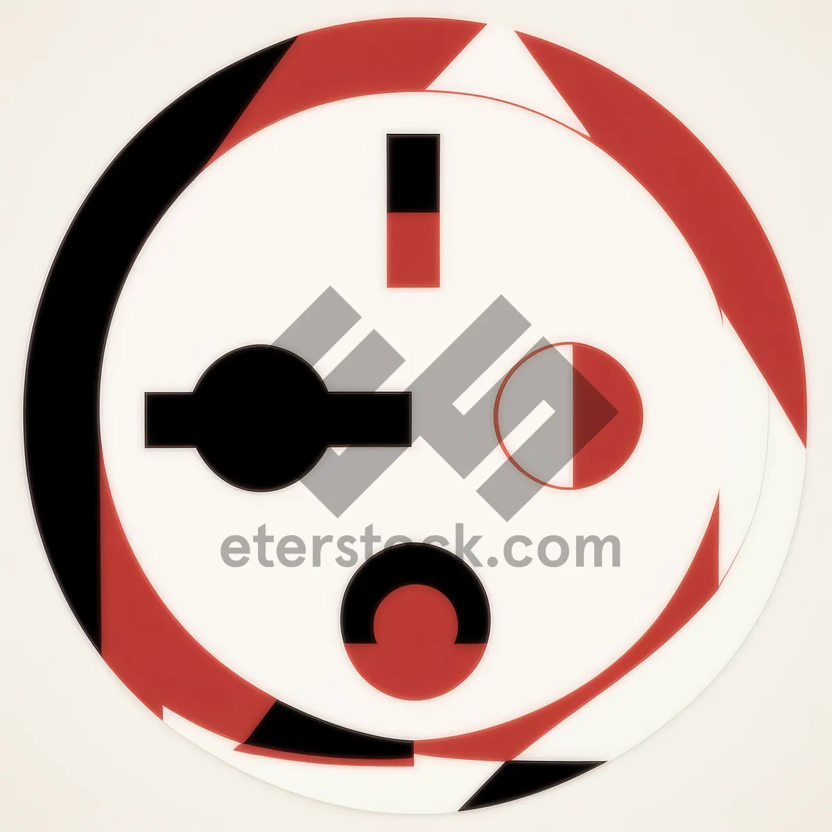 Picture of Hazard Symbol Icon - Warning Sign in Circle