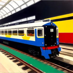 High-speed Passenger Train at Urban Station