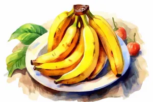 Fresh Yellow Banana Bunch - Healthy Organic Snack