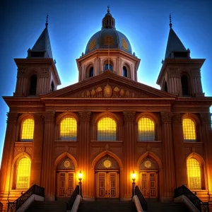 Stunning Orthodox Cathedral with Golden Dome