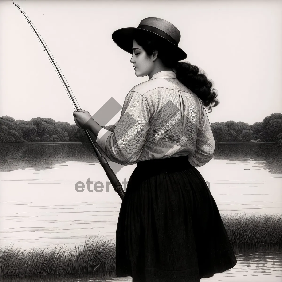 Picture of Fishing Rod Reel Gear Mechanism for Recreational Sport