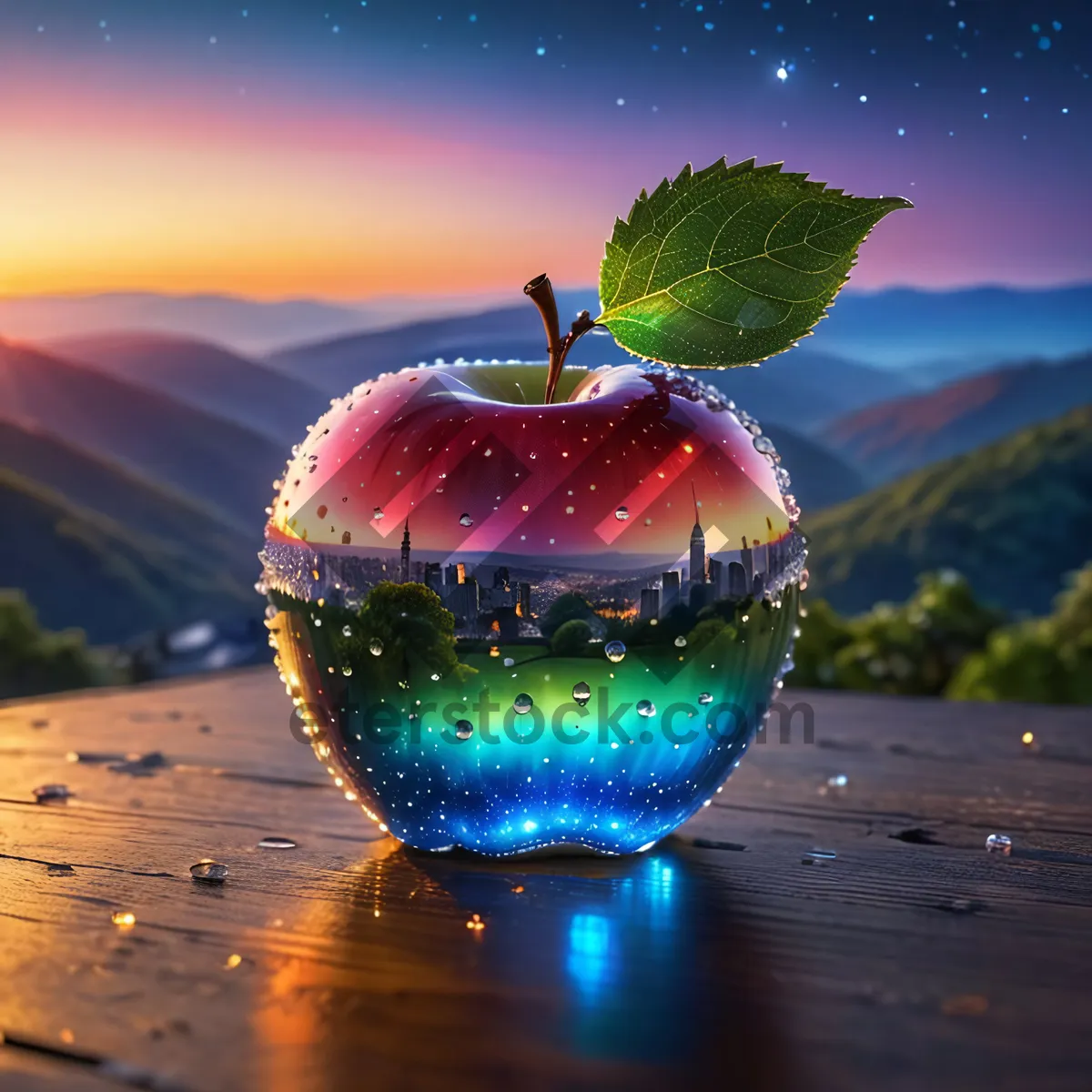 Picture of Red Delicious Apple Holiday Fruit Festive