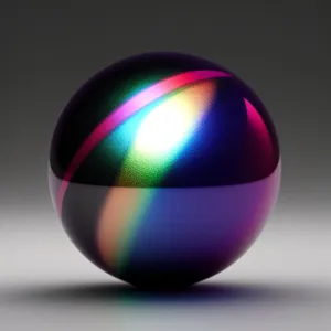 Shiny Glass Sphere Web Button - Iconic Design