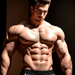 Sculpted Masculinity: Muscular Alpha Male Poses