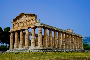 Ancient Roman Ruins in Historic City Landscape