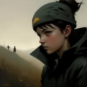 Covered Builder: Handsome Foreman in Safety Helmet