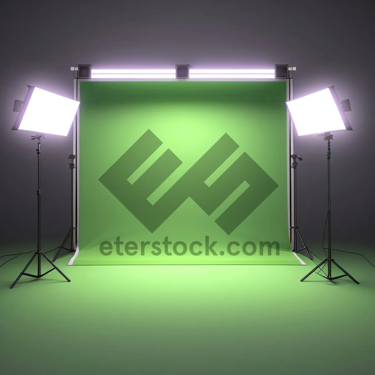 Picture of Modern Glowing Spotlight Design with Vibrant Lines