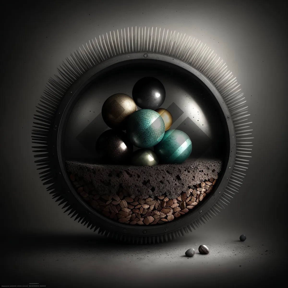 Picture of Modern Shiny Circle Symbol Icon