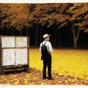 Autumn Farmer in Apiary Shed